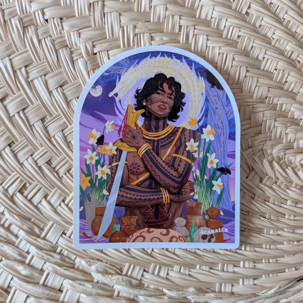 Sidapa God of Death Sticker
