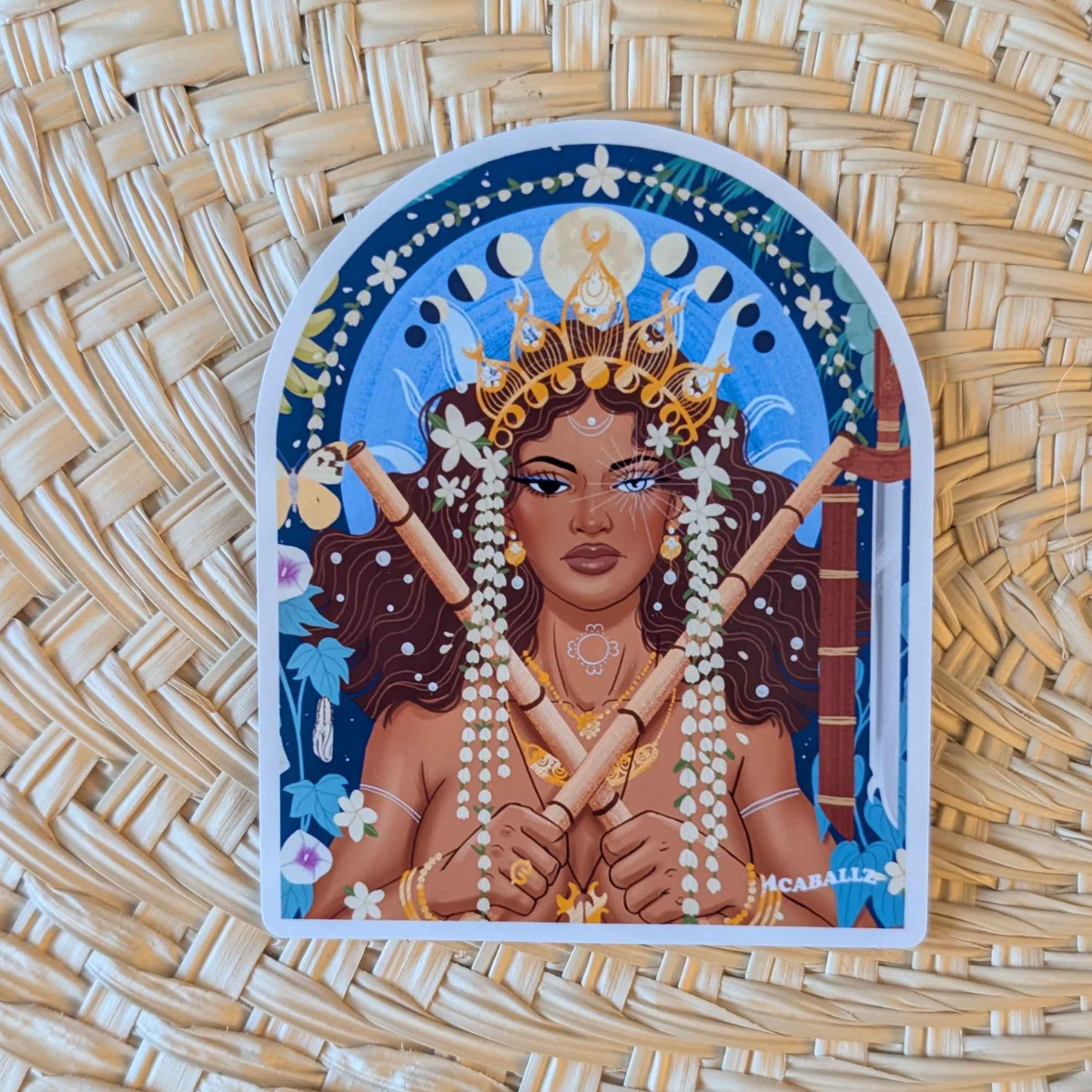 Mayari Goddess of the Moon Sticker