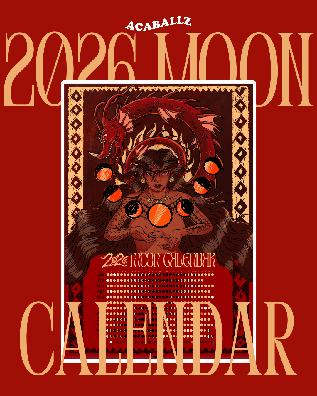2026 Moon Calendar (PRE-ORDER)