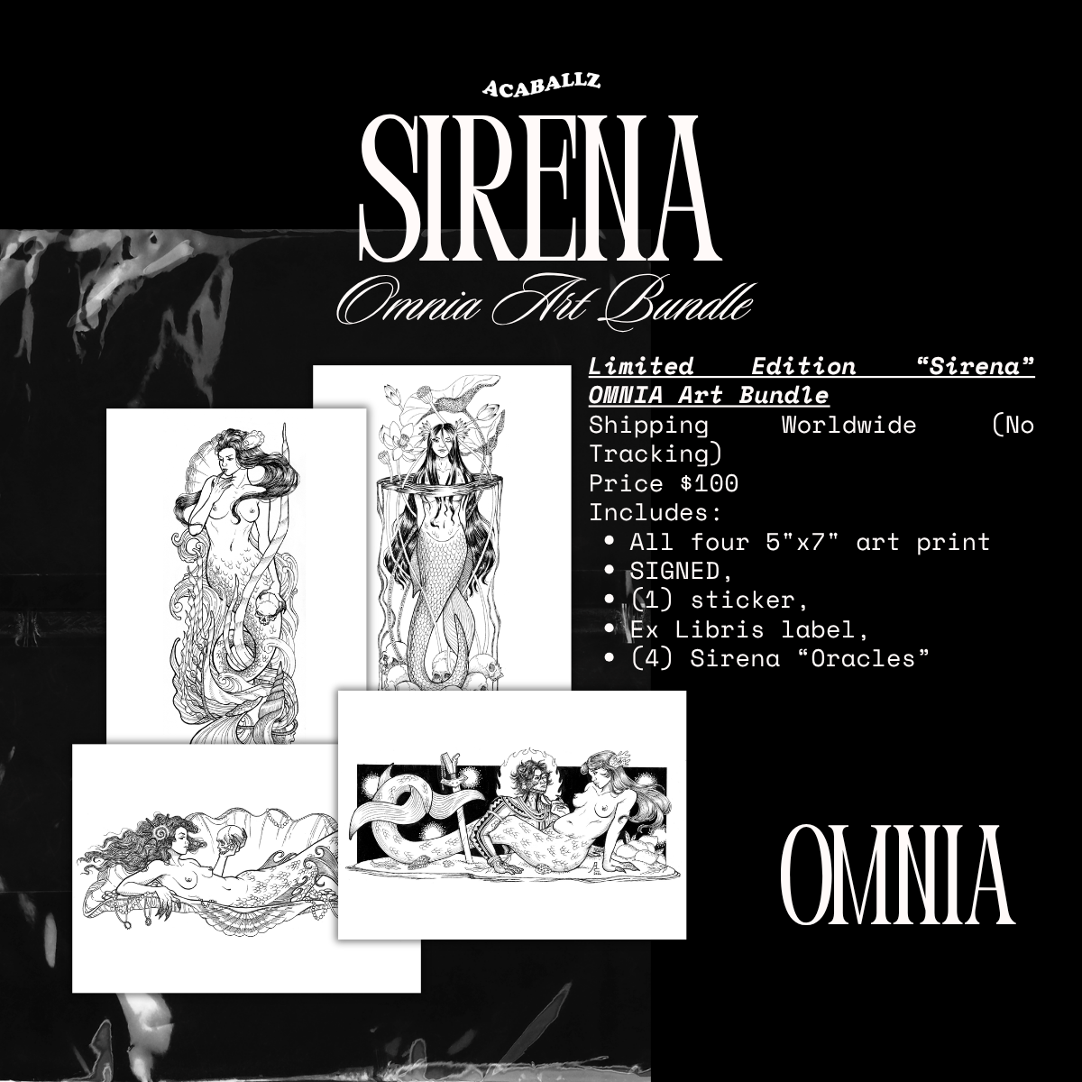 OMNIA Sirena Art Bundle (ALL FOUR ART BUNDLE)