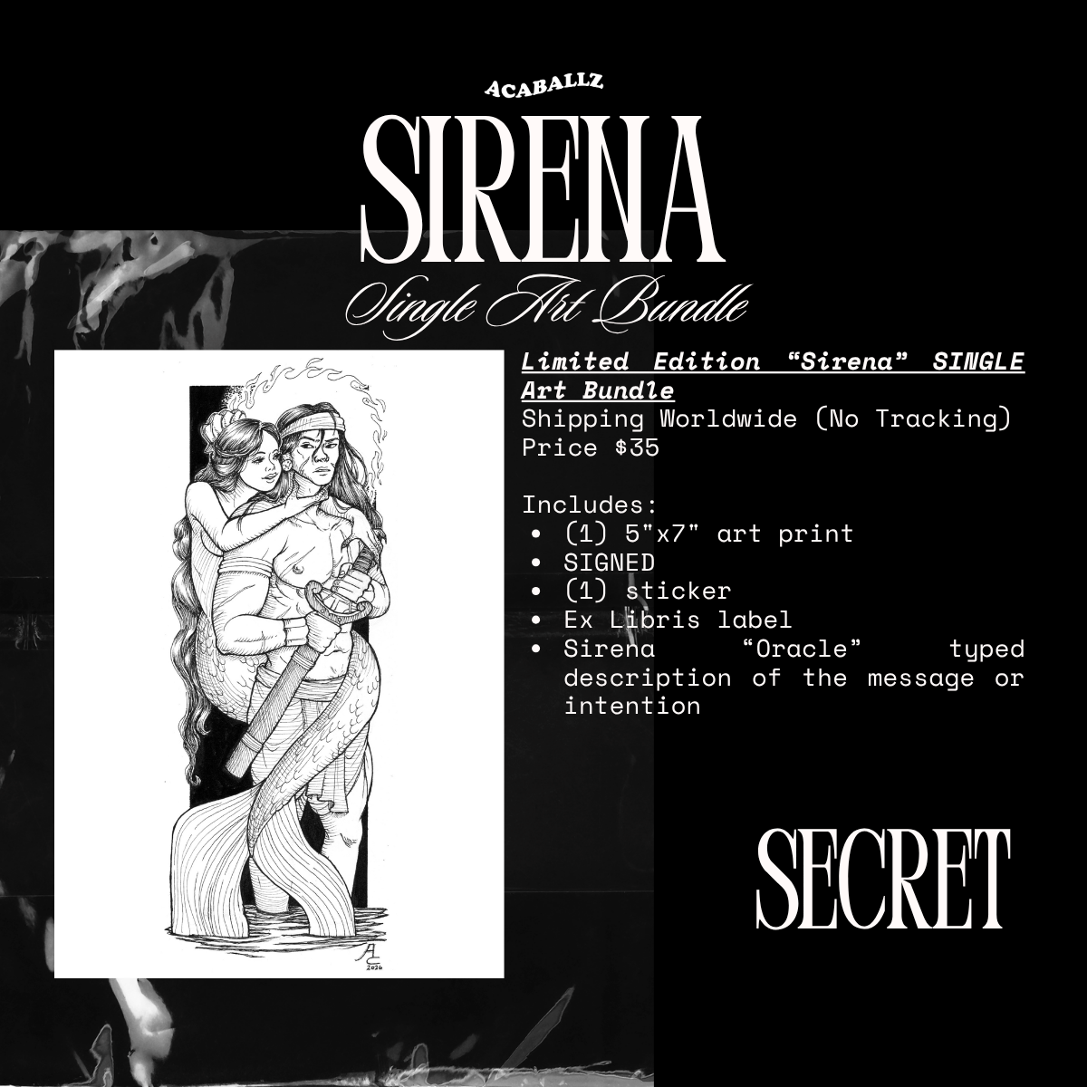 SECRET Sirena Art Bundle (SINGLE BUNDLE)