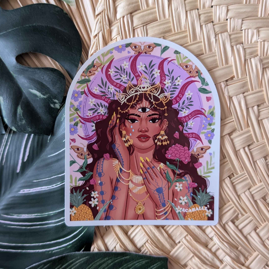 Dalikamata Goddess of the Eyes Sticker