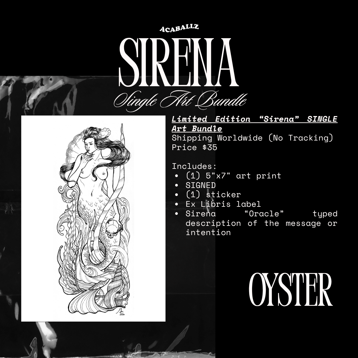 OYSTER Sirena Art Bundle (SINGLE BUNDLE)