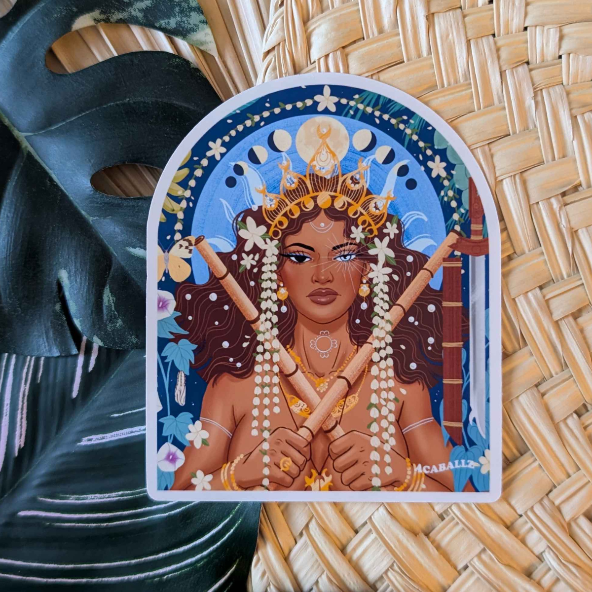 Mayari Goddess of the Moon Sticker
