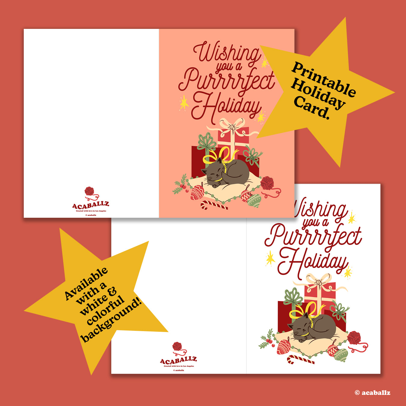 Digital Download ★ PurrfectGreeting Card