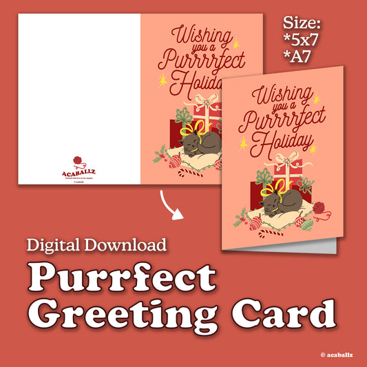 Digital Download ★ PurrfectGreeting Card