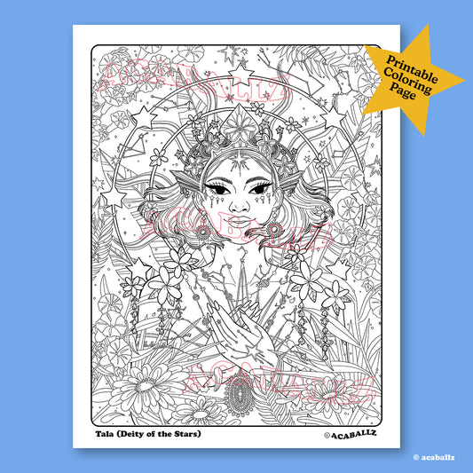 Tala Coloring Page ★ Digital Download