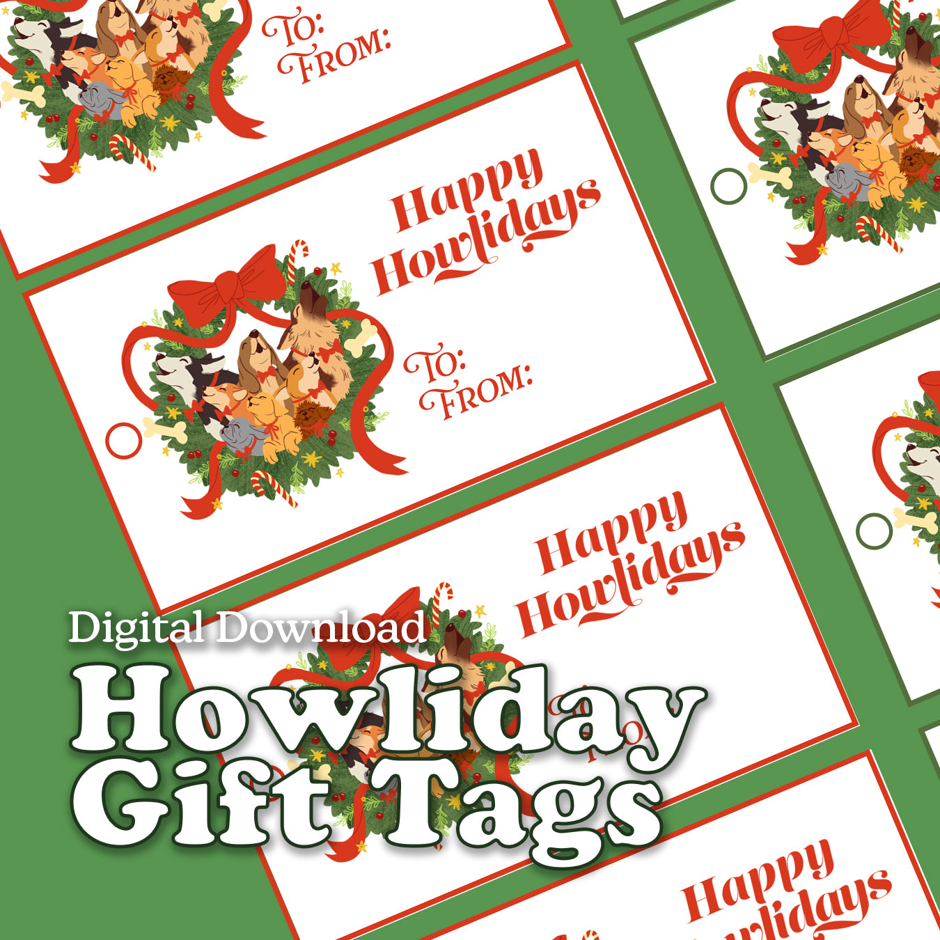 Digital Download ★ Howliday Gift Tags